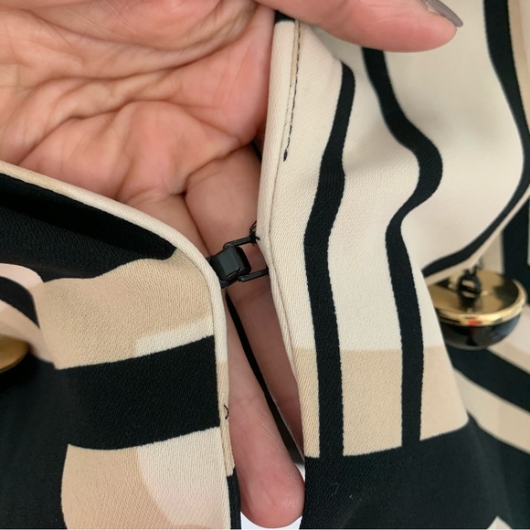 French Designer Weill Black Cream Abstract Modernist Tailored Blazer Archival - Picture 4 of 10